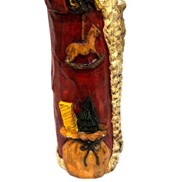 St. Nic Figure Carved Look Santa Vintage Holiday Collection Christmas 10" - Picture 6 of 10